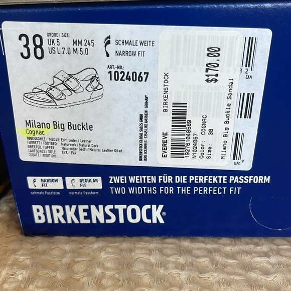 Milano Big Buckle Sandal - Cognac - EUC - 38 - Picture 3 of 9